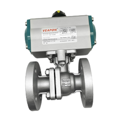 Válvula de esfera de flange pneumática
