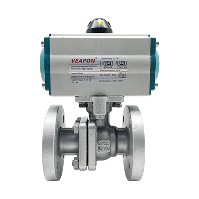 Válvula de esfera de flange pneumática