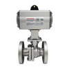 Válvula de esfera de flange de alta temperatura pneumática