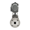 Válvula de esfera de flange de alta temperatura pneumática