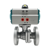 Válvula de esfera de flange pneumática