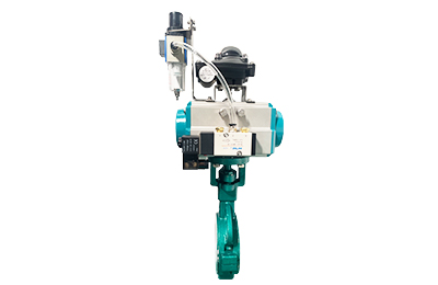 Válvula borboleta linada por flúor pneumática com interruptor limite