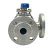 Válvula manual de esfera de flange de 3 vias
