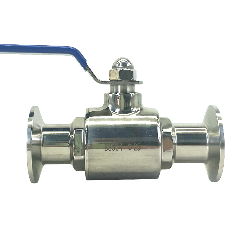 Válvula manual de esfera sanitária de 3 vias 